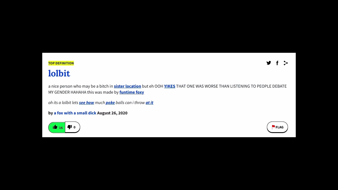 Lolbit Definition Urban Dictionary Youtube