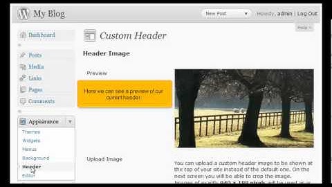 How to change your header in WordPress 3