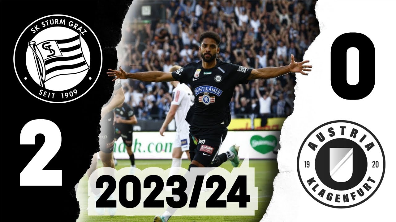 SK Sturm - Austria Klagenfurt 2-0 | Bundesliga 32. Runde (20.05.2024) | Highlights und Meisterehrung