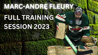 MARCANDRE FLEURY  FULL TRAINING SESSION  Goalie drills, team training and penalty shots