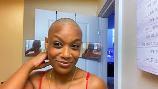 CUT + SHAVE + WASH my BALD HEAD with me | Brylyne V.