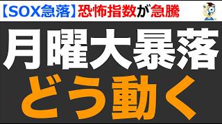 【大暴落】SOX急落で週明け日経爆下げ確実。どう動く？具体のステップまで解説