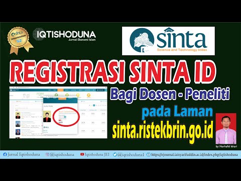 Petunjuk Registrasi Sinta ID bagi Dosen - Peneliti pada laman sinta.ristekbrin.go.id rev