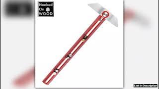 MT2465 Pro Marking T Square Ruler Woodworking Scriber Hooked On Wood Aluminum Alloy Hole Positionin