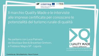 Intervista a Boutique B&B Omhom- Azienda certificata Quality Made #traveldifferent