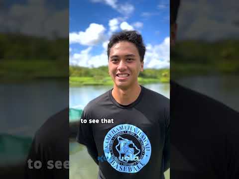 Kumuola Marine Science Education Center student aide Dominic Lohekamakaula Christensen