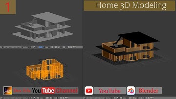 Home Modeling 3d in blender 2.7b 2022  Part 1| Developer