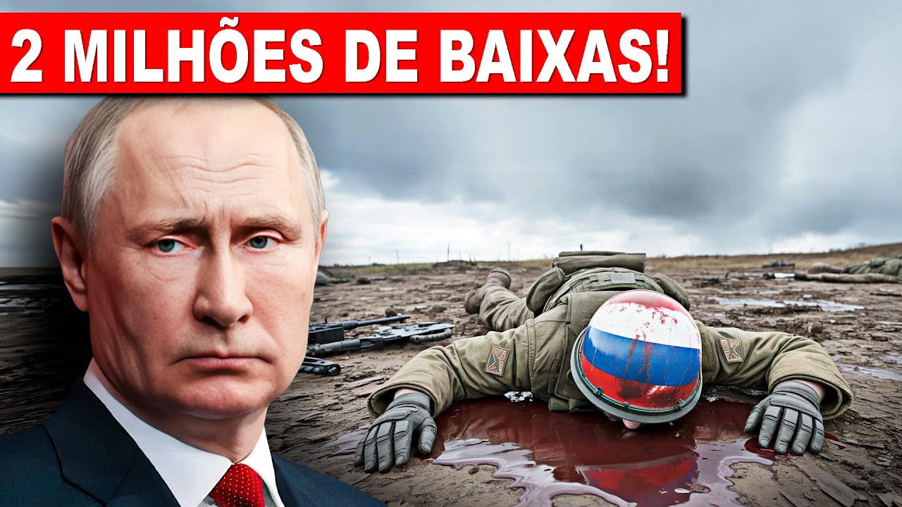 2 MILHÕES de MORTOS e FERIDOS de soldados russos e ucranianos na Guerra!