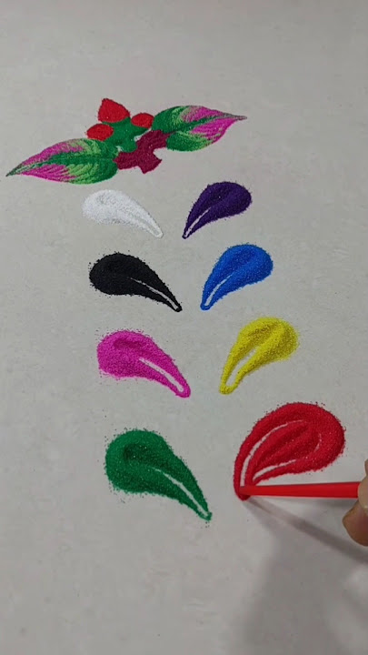 💖💐Desain Rangoli yang indah...#viralvideo #trending