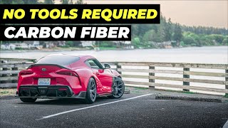 EASY CARBON FIBER | NO TOOLS REQUIRED | TOYOTA SUPRA MK5