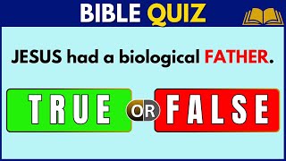 30 TRUE or FALSE Bible Quiz 📖 General Bible Knowledge Questions and Answers #biblequiz