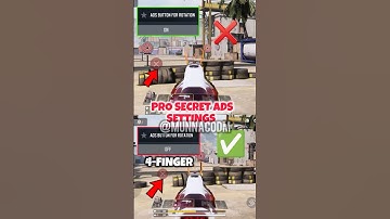 ✅Best Pro Secret ADS Settings in CODM BR🔥💯Codmobile Tips and Tricks #shorts #codmbr #codmiphone
