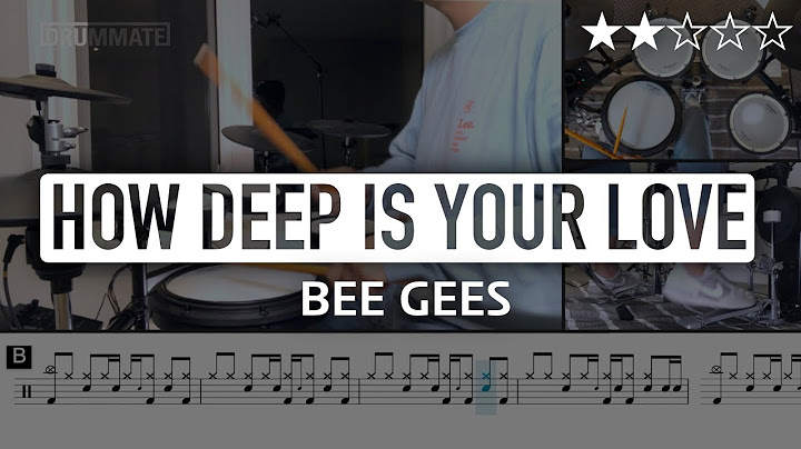 How Deep Is Your Love Drums version - Drums performance video thumbnail