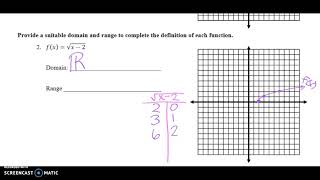 Algebra B Mod 3 Lesson 2 Day 2 Evaluating Functions