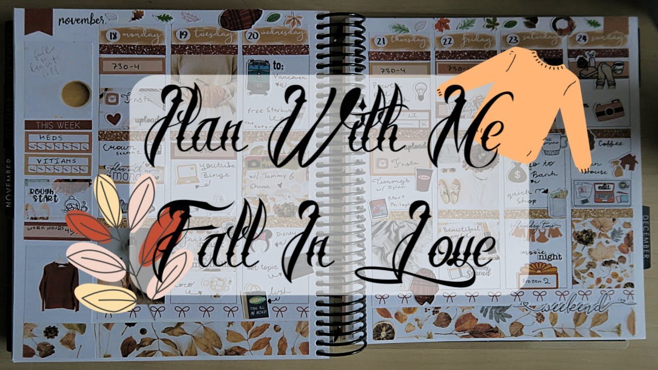 Plan With Me: Fall In Love ( FT PLANNING ROSES )