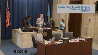 Boston City Council Meeting on February 26, 2020