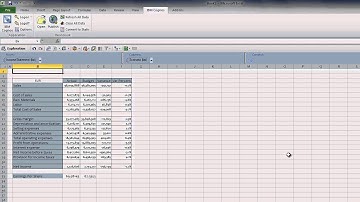 Cognos Analysis for Excel