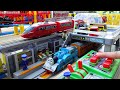 Thomas plarail  jr train  twin tower station big bridge course