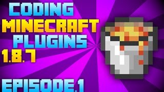 Making a Minecraft Plugin - My First Plugin | 1.8.7 Episode 1