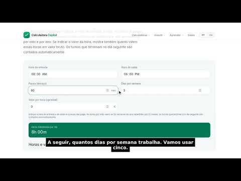 Calculadora de Horas Trabalhadas