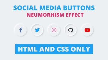 Neumorphism Effect on Social Media Icons CSS | Neumorphism Hover Animation | CodingLab