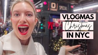 VLOGMAS DAY 3: CHRISTMAS IN NEW YORK CITY! Vintage Subway Ride, Holiday Market, Surprise Show!