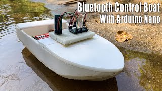 How to make a Bluetooth control boat using Arduino Nano #sritu_hobby #bluetooth #arduino