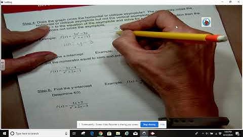 Graphing Rational Functions Using 6 Steps
