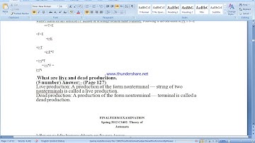 CS402- Theory of Automata Solved Subjective From Final term Papers