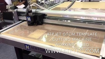 ATPJET GTCM template cutting machine working video