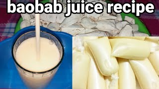 Baobab Juice Recipe | baobab ice cream | how to make baobab drink #baobab