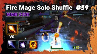 Fire Mage Solo Shuffle MMR 2320 | FIRE vs FROST | Warcraft Arena War Within Season 3 | 11.2.7