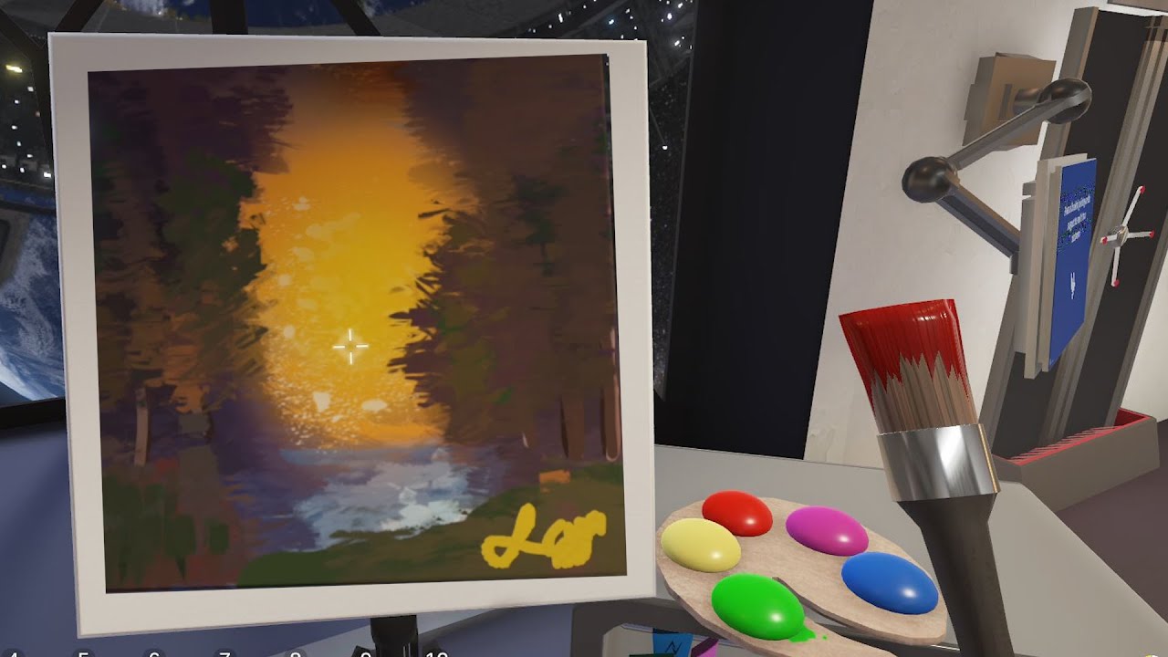 We Tried Following a Bob Ross Tutorial in A Painting Game