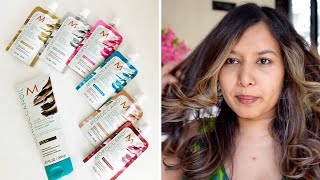 First Imression On The Moroccanoil-Color Deposit Mask Platinum | Sonal Sagaraya