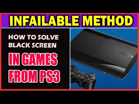 HOW TO SOLVE BLACK SCREEN IN PS3 GAMES