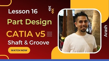 CATIA tutorial (Part 16) Part design shaft and pocket