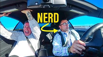NERD TAKES DRIVING INSTRUCTOR STREET DRIFTING *MUST SEE*