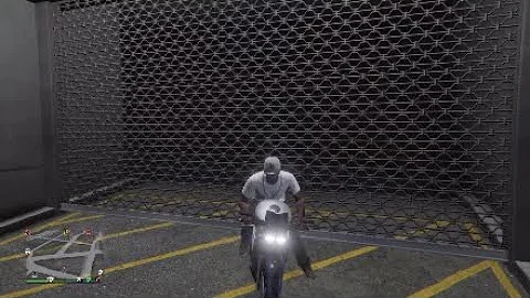 Messing with a motorcycle on GTA 5
