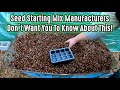 Seedling Mix Manufacturers Don't Want You To Know About This Simple DIY Seed Starting Recipe!