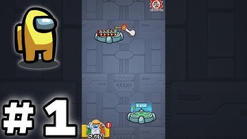 Among Crew Level 1 Rope Rescue Us - Gameplay Solution Walkthrough