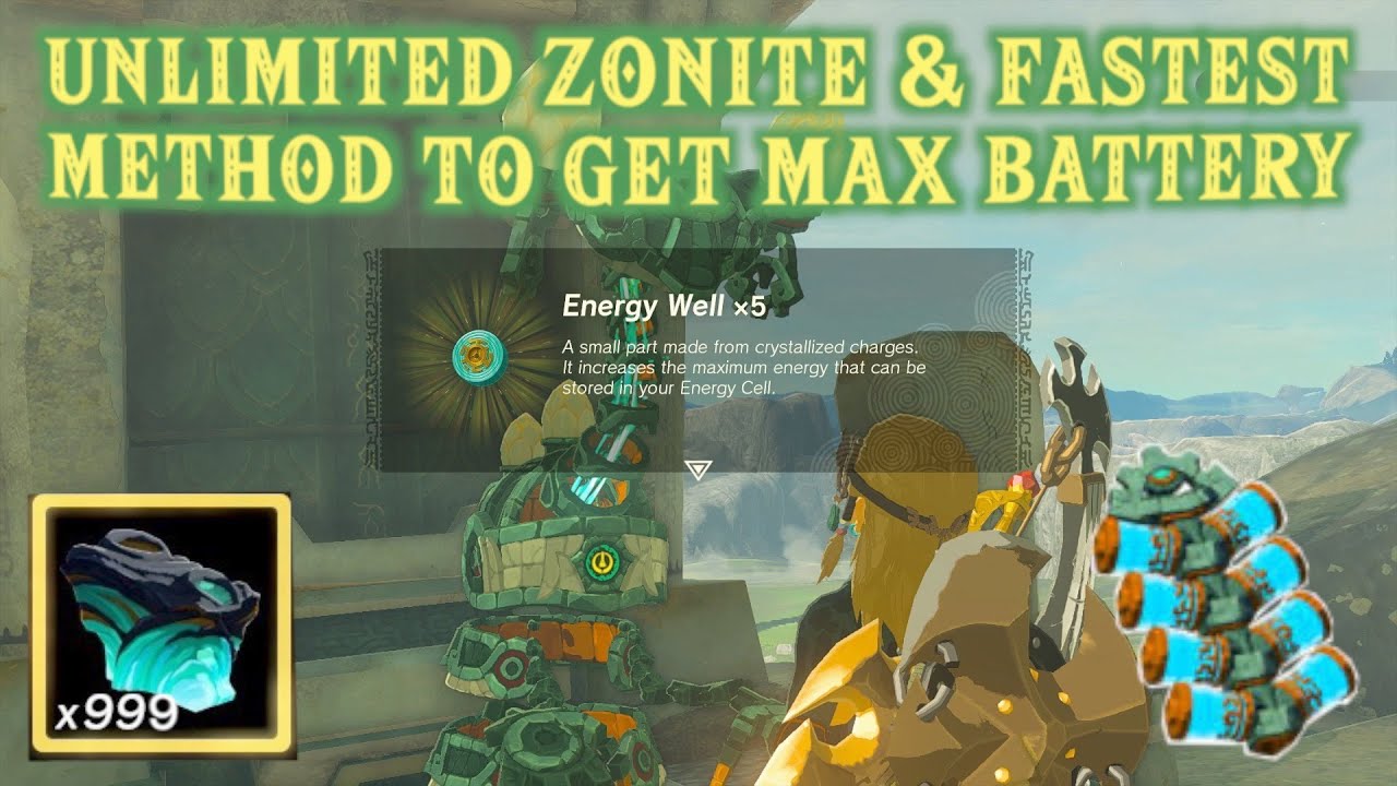 Unlimited ZONITE and MAX BATTERY quick with DUPLICATION GLITCH at MEDA