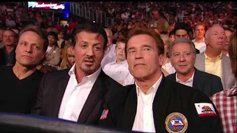 The Expendables cast at Klitschko vs Arreola