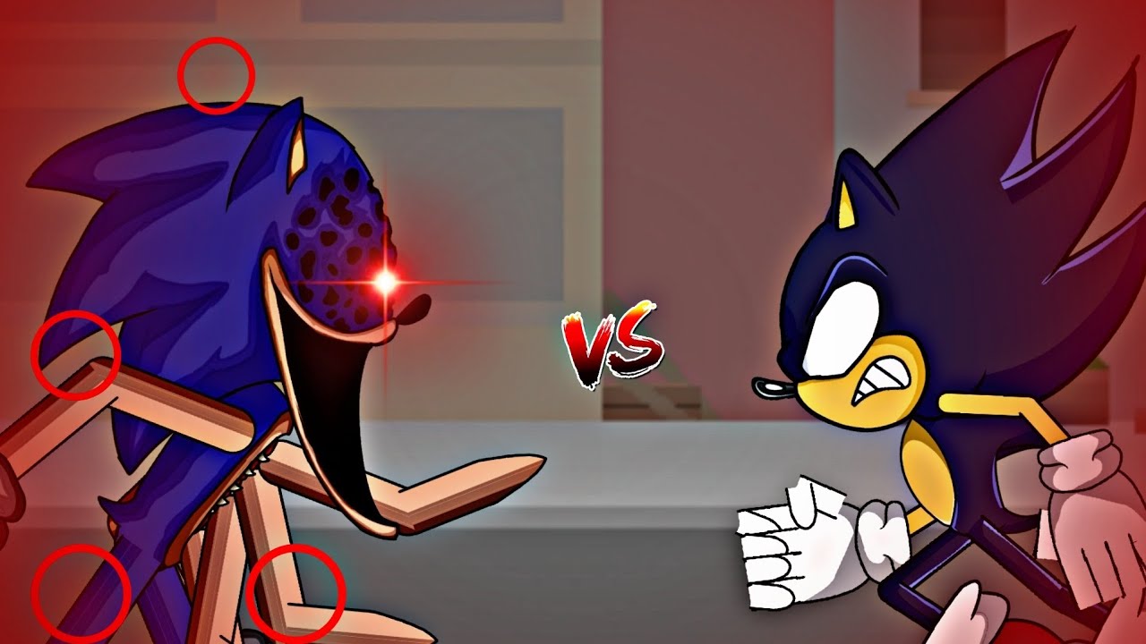 Pixilart - Dark sonic vs Sonic exe by CycloneAlt