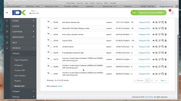 Saved Link to Widget IDX Broker Add-on