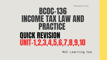 BCOC-136|QUICK REVISION|IGNOUPART-1