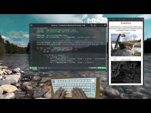 Basic Image Processing with Python | Sharpening Filter | ASMR Programming