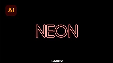 Adobe Illustrator : Neon Effect Tutorial