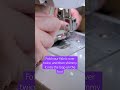 How to use a rolled hem presser foot! #shorts #sewing #diy #sewingmachine