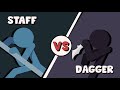 Supreme Duelist Stickman Animation: STAFF vs KNIFE