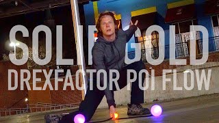 Orbpoi Flow Solid D By Battle Tapes Feat Party Nails Drex Poi Spinning